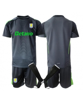 Aston Villa Portiere Maglia Gara Casa Repliche 2025-26 Bambino Maniche Corte